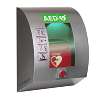 SixCase AED Außenkasten mit Druckknopf (Grau) 