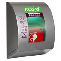 SixCase AED Außenkasten mit Pin-Code (Grau) 